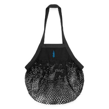flammen - Sac de courses en mesh bio - noir - Devant