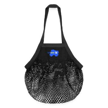 The Marne 51 Departmental Map - Organic Mesh Shopping Bag - black - Front