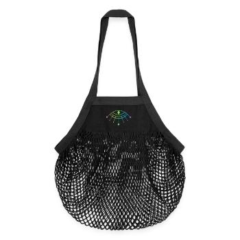Symbole du dieu Horus - Sac de courses en mesh bio - noir - Devant