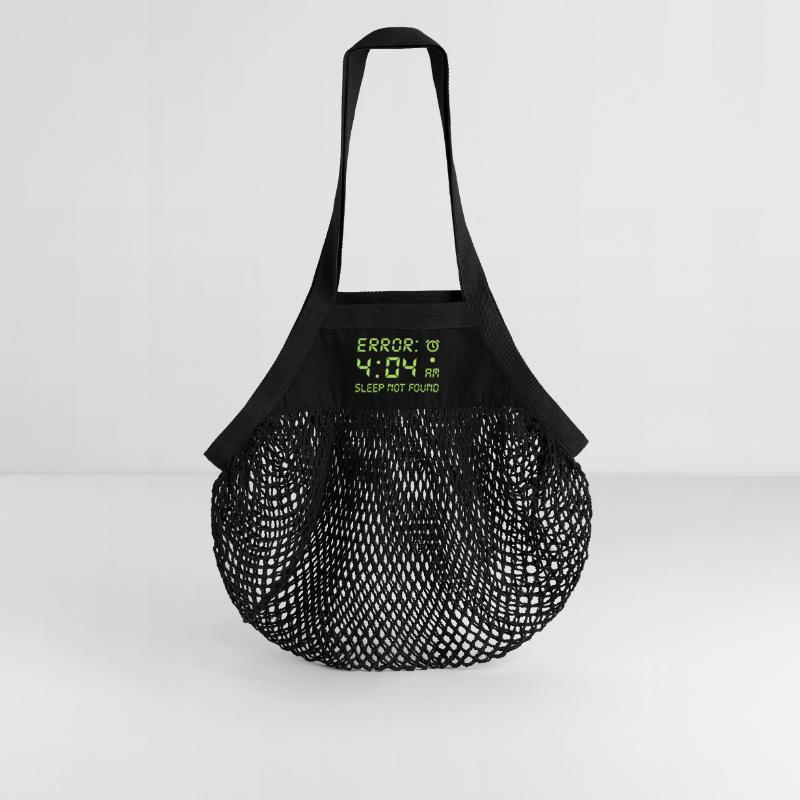 Error 404, sleep not found Programmierer Zocken Organic Mesh-Einkaufstasche