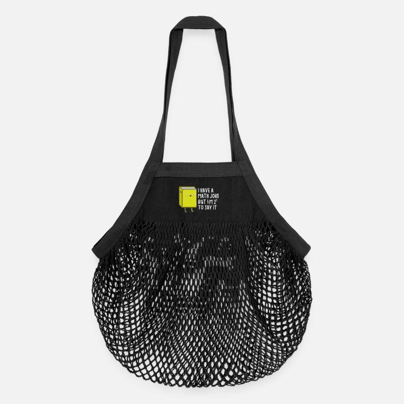 Math Nerd Étudiants Professeur d’Université Mathématiques - Sac de courses en mesh bio - noir