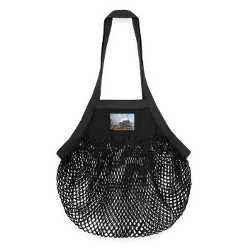 Hamburger Konzerthaus - Organic Mesh-Einkaufstasche - Schwarz - Vorne
