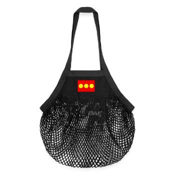 Christiania - Organic Mesh-Einkaufstasche - Schwarz - Vorne