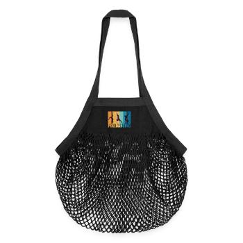 Poledancing Pole dance Vintage Retro Gift - Sac de courses en mesh bio - noir - Devant