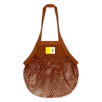 Flag of the Vatican - Organic Mesh Shopping Bag - texas orange - Front
