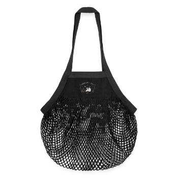 Chronically Offline - Organic Mesh-Einkaufstasche - Schwarz - Vorne