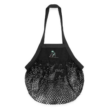 astronaute - Sac de courses en mesh bio - noir - Devant