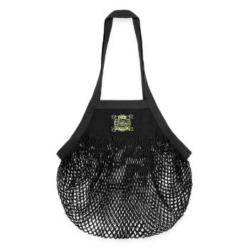 Jolina als Kollegin - Organic Mesh-Einkaufstasche - Schwarz - Vorne