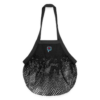 Pixelheart - Organic Mesh Shopping Bag - black - Front