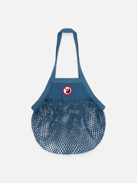 Interdit Yin Yang: symbole antiéquilibre - Sac de courses en mesh bio - blue jeans