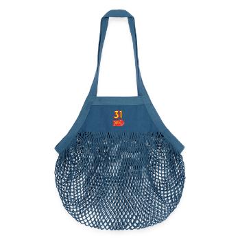 Haute-Garonne - Sac de courses en mesh bio - blue jeans - Devant