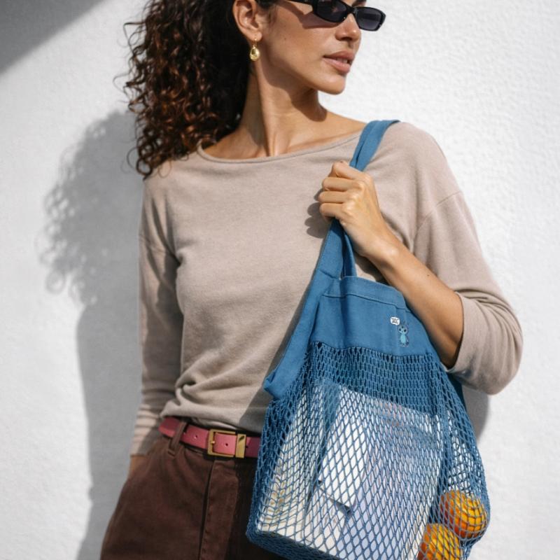 Cute Alien: Statement - Question everything Organic Mesh Shopping Bag