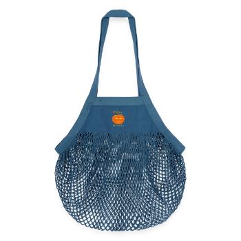 Halloween - Zombie - Horror - Kürbis - Organic Mesh-Einkaufstasche - Jeansblau - Vorne