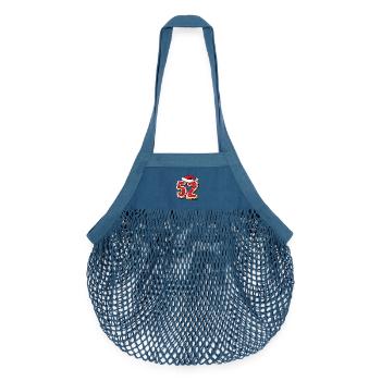 Biscuit de Noël à 52 chiffres - Sac de courses en mesh bio - blue jeans - Devant