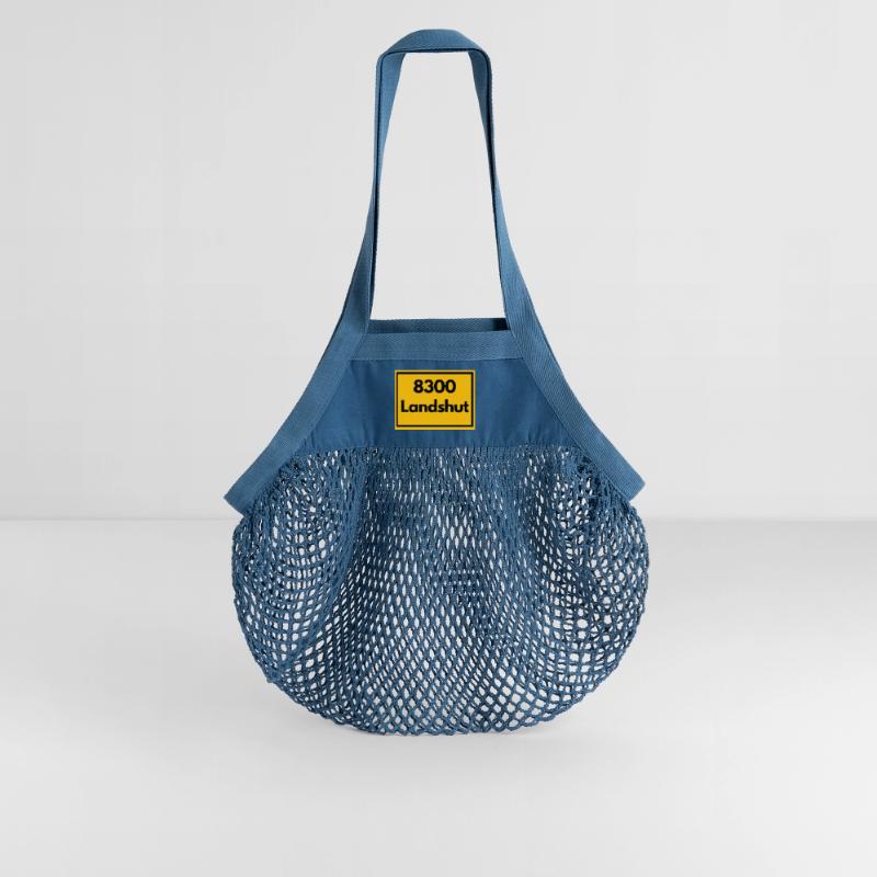 OLD POSTCODE POSTCODE RETRO 8300 LANDSHUT BAVARIA Organic Mesh Shopping Bag