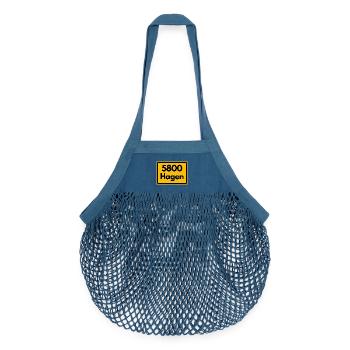 ANCIEN CODE POSTAL RETRO 5800 HAGEN - Sac de courses en mesh bio - blue jeans - Devant