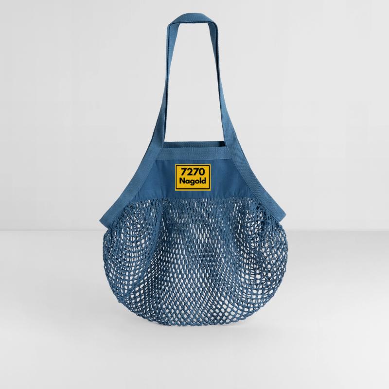 OLD POSTCODE POSTCODE 7270 NAGOLD HEIMATSTOLZ Organic Mesh Shopping Bag