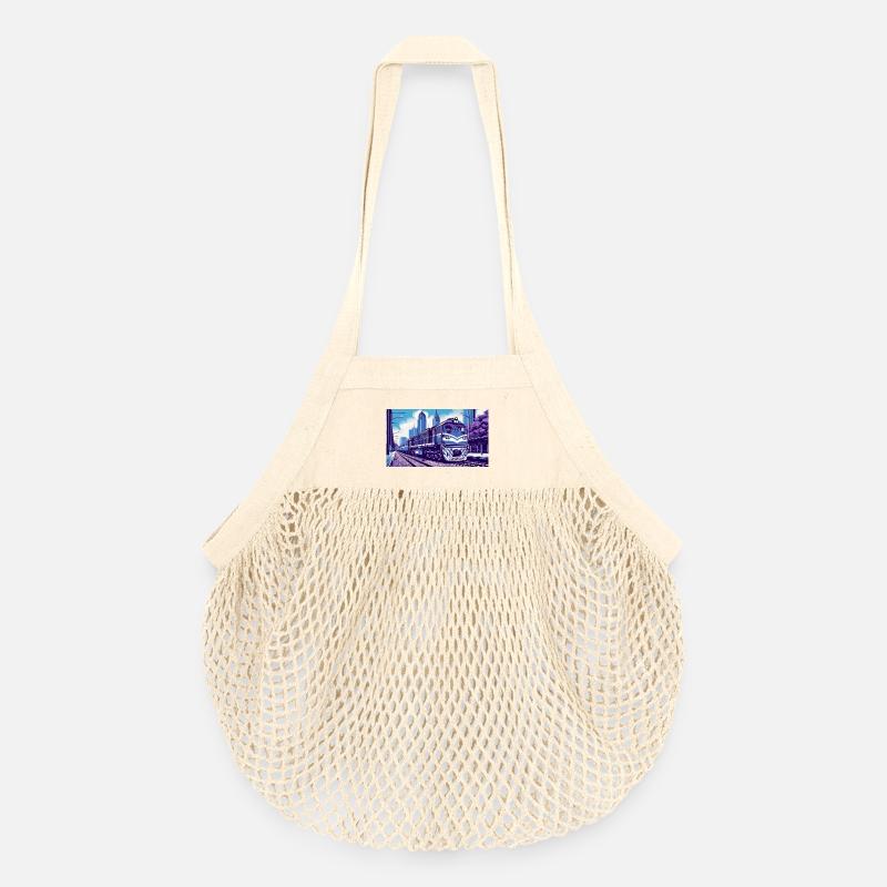 Zug 2 1 - Organic Mesh-Einkaufstasche - Natur