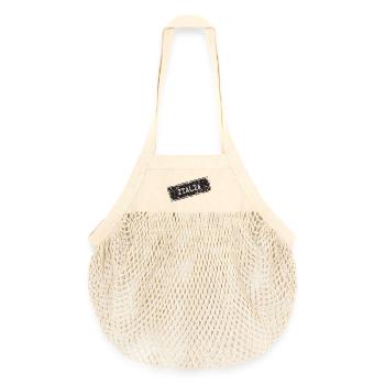 Italien Schriftzug auf Vintage-Design - Organic Mesh-Einkaufstasche - Natur - Vorne