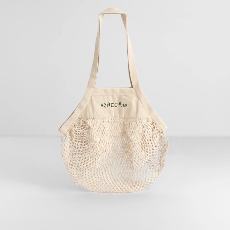 vibecoder_mono glitch Organic Mesh Shopping Bag