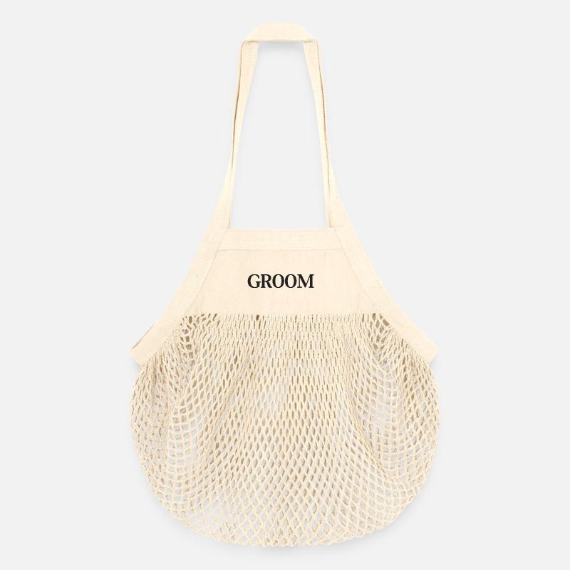 marié - Sac de courses en mesh bio - nature