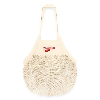 STRAWBERRIES - Organic Mesh-Einkaufstasche - Natur - Vorne
