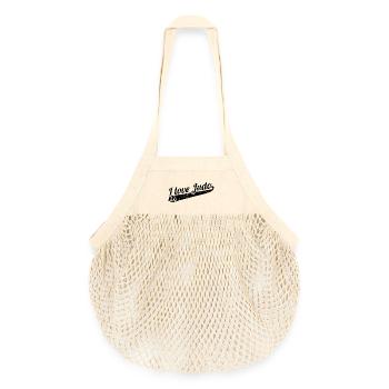 Ich liebe Judo - Organic Mesh-Einkaufstasche - Natur - Vorne