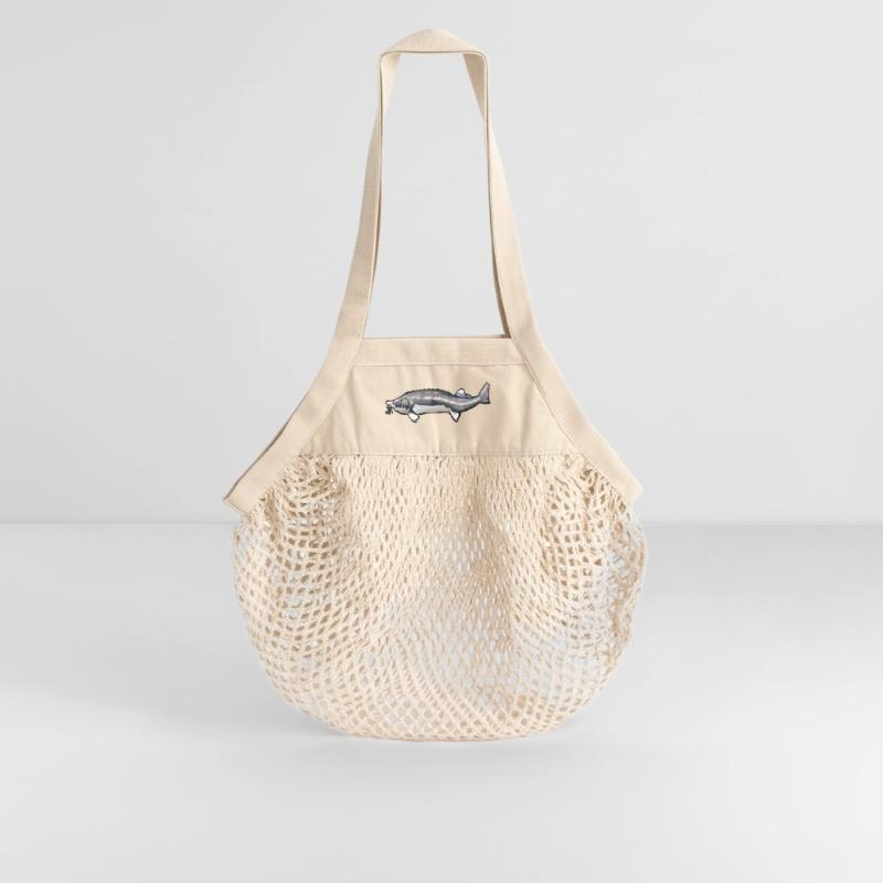 Grubbed Kelfish Tail Pattern Organic Mesh Shopping Bag