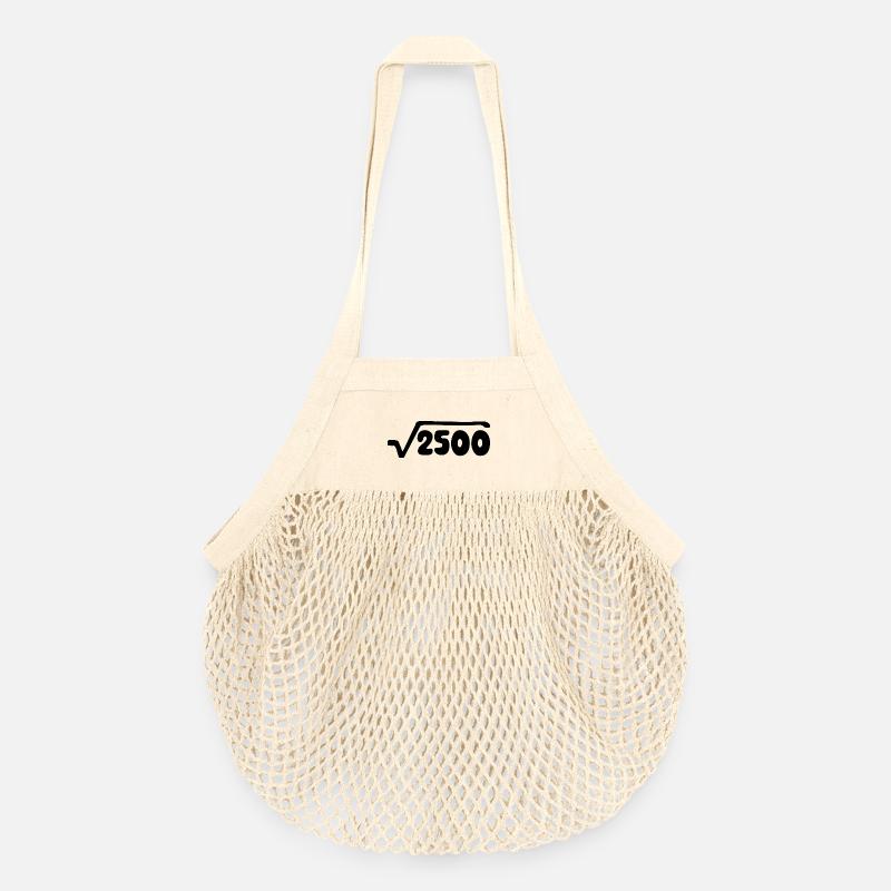 50. Geburtstag - Jubiläum - Organic Mesh-Einkaufstasche - Natur