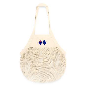 Two flags crossed of Australia and flag Europe - Organic Mesh Shopping Bag - nature - Front