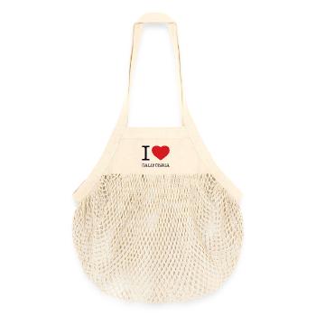 I LOVE CALIFORNIA - Organic Mesh Shopping Bag - nature - Front