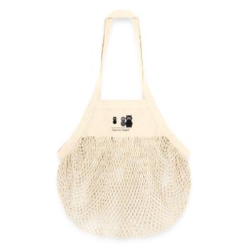 Nur noch eine Katzentrio-Silhouette - Organic Mesh-Einkaufstasche - Natur - Vorne