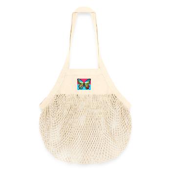 papillon - Sac de courses en mesh bio - nature - Devant