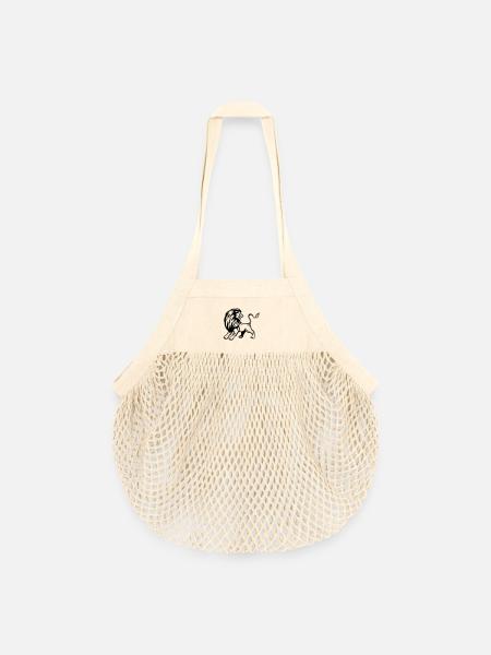 Lion - design - Sac de courses en mesh bio - nature