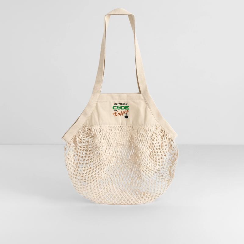 Programmer Software Developer Code Organic Mesh Shopping Bag
