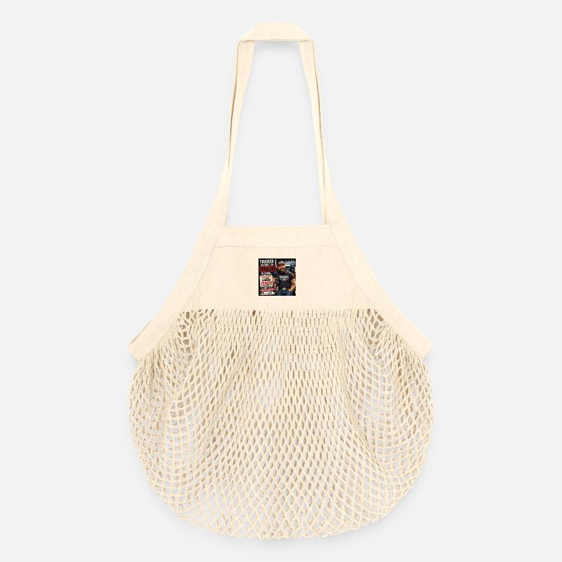 Trucker Life Motiv Kraft und Humor - Organic Mesh-Einkaufstasche - Natur