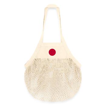 Japan Nippon Nihon JAPANISCHE Asia Sport FAN - Organic Mesh-Einkaufstasche - Natur - Vorne