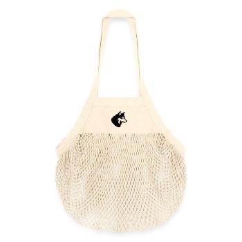 Wolf - Organic Mesh-Einkaufstasche - Natur - Vorne
