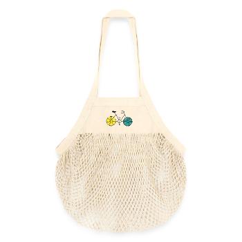 PAPA. PAPY. FETE DES PERES. MAITRESSE. MAITRE - Sac de courses en mesh bio - nature - Devant
