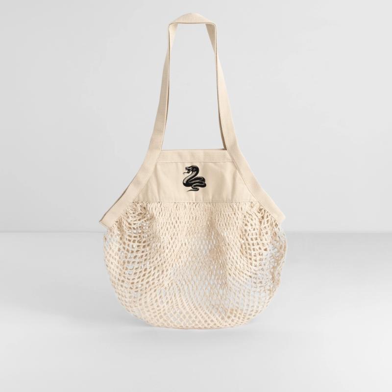 Silhouette du python serpent Sac de courses en mesh bio
