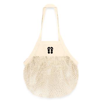 Flip flops - Organic Mesh Shopping Bag - nature - Front