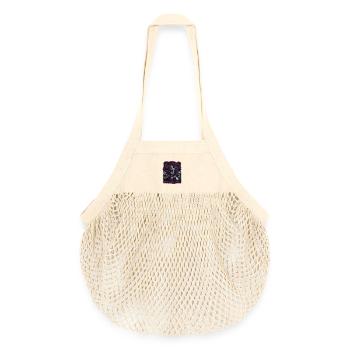 Dunkle Zauberin mit Totenkopf-Elementen - Organic Mesh-Einkaufstasche - Natur - Vorne