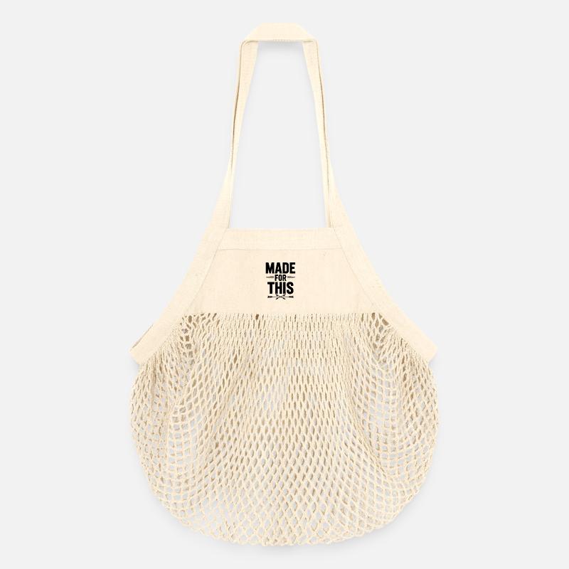 Faits pour ça - Sac de courses en mesh bio - nature