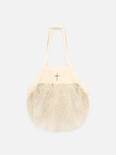 introvert - Organic Mesh Shopping Bag - nature