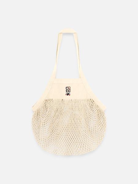 Beaver en combinaison spatiale - Sac de courses en mesh bio - nature