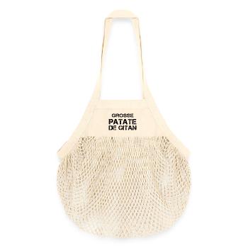 Grosse Patate de gitan - Sac de courses en mesh bio - nature - Devant