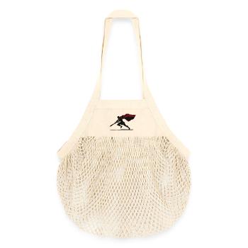 Spartan Warrior Shadow Sword Mascot Warrior - Organic Mesh Shopping Bag - nature - Front