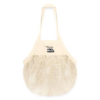 Caravan Graphic Silhouette - Organic Mesh-Einkaufstasche - Natur - Vorne