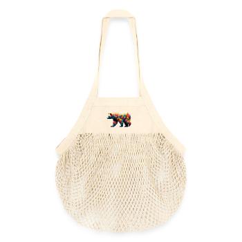 Bär - Organic Mesh-Einkaufstasche - Natur - Vorne