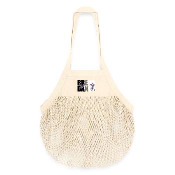 Colorful Breakdance Silhouettes on Contrast - Organic Mesh Shopping Bag - nature - Front